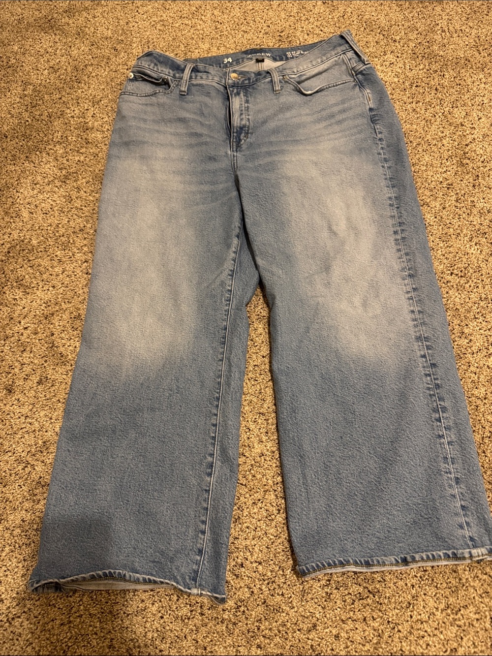 J. Crew Light Blue Wide-Leg Jeans size 34 for men’s